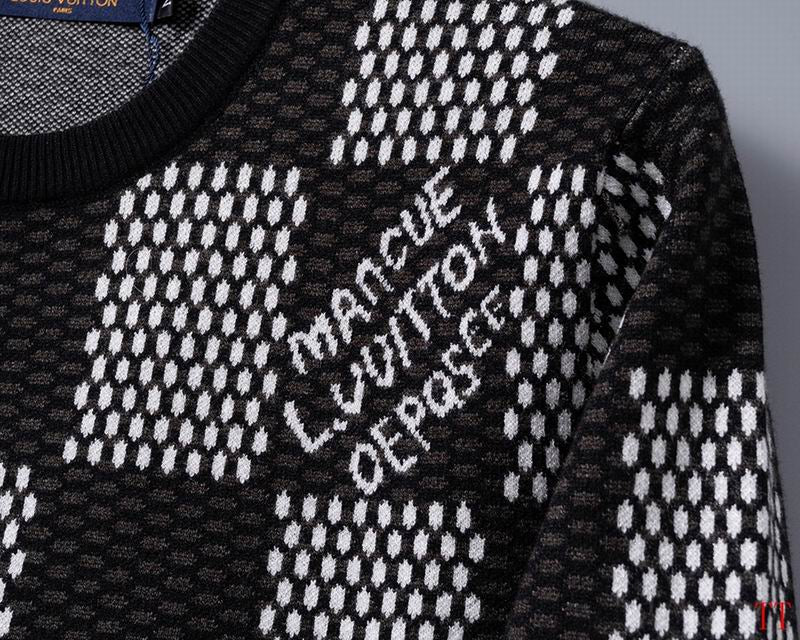 Pull à Carreaux Noir-Gris