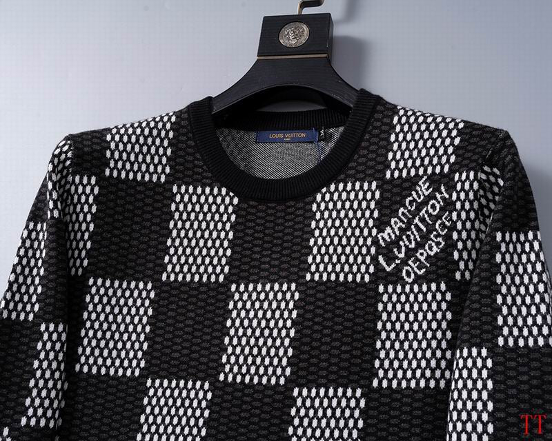 Pull à Carreaux Noir-Gris